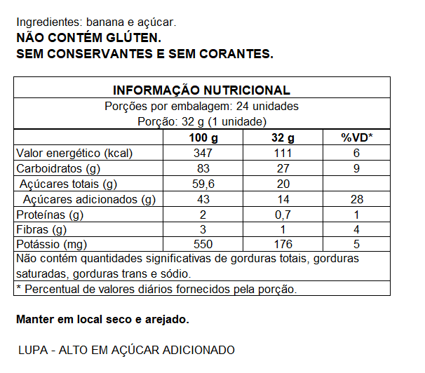 BANANINHA ORIGINAL DISPLAY 24 X 30G