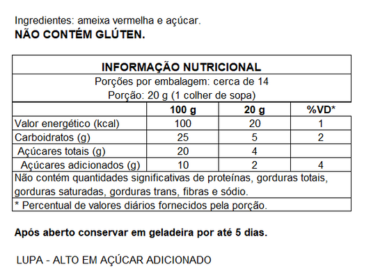 GELEIA DE AMEIXA VERMELHA