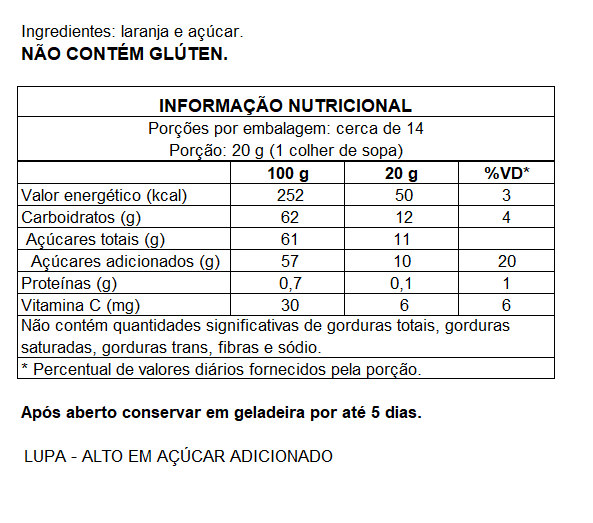 GELEIA DE LARANJA