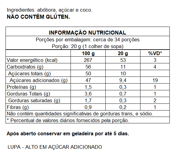 ABÓBORA COM COCO